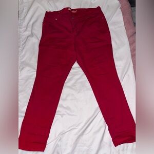 Vibrant Red Skinny Jeans